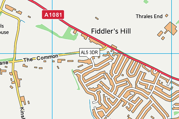 AL5 3DR map - OS VectorMap District (Ordnance Survey)