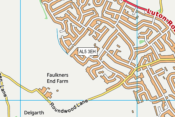 AL5 3EH map - OS VectorMap District (Ordnance Survey)
