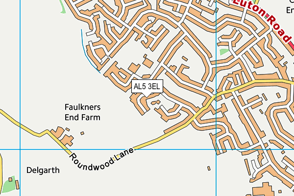 AL5 3EL map - OS VectorMap District (Ordnance Survey)