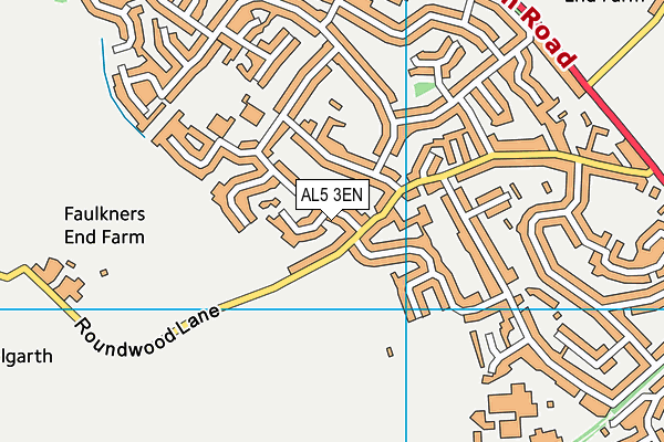 AL5 3EN map - OS VectorMap District (Ordnance Survey)