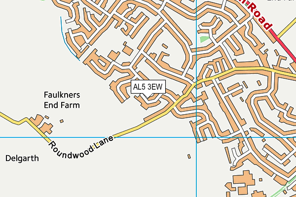 AL5 3EW map - OS VectorMap District (Ordnance Survey)