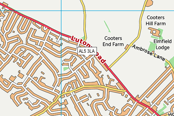 AL5 3LA map - OS VectorMap District (Ordnance Survey)