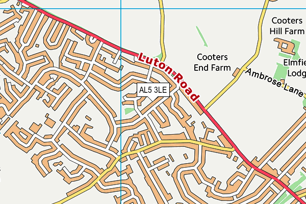 AL5 3LE map - OS VectorMap District (Ordnance Survey)