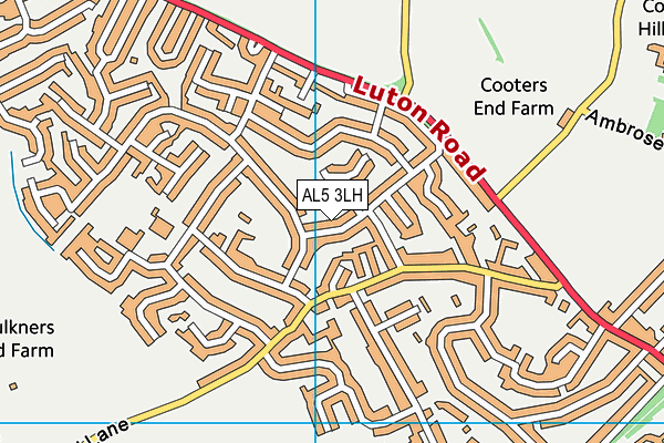 AL5 3LH map - OS VectorMap District (Ordnance Survey)