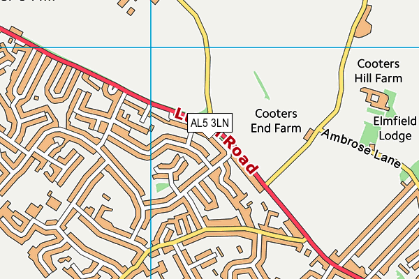 AL5 3LN map - OS VectorMap District (Ordnance Survey)