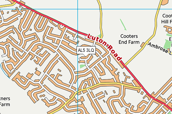 AL5 3LQ map - OS VectorMap District (Ordnance Survey)