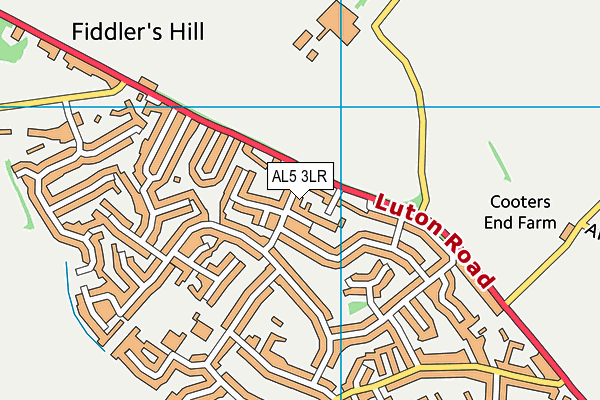 AL5 3LR map - OS VectorMap District (Ordnance Survey)