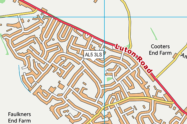 AL5 3LS map - OS VectorMap District (Ordnance Survey)