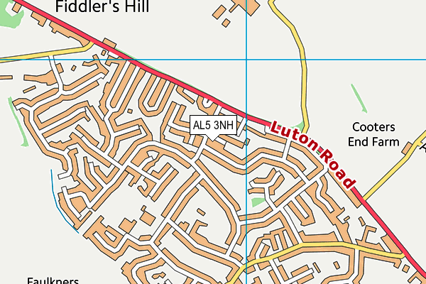 AL5 3NH map - OS VectorMap District (Ordnance Survey)