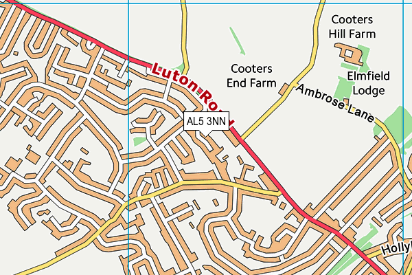 AL5 3NN map - OS VectorMap District (Ordnance Survey)