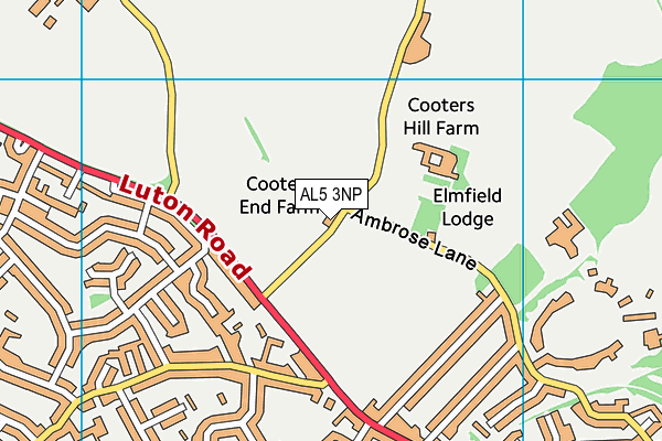 AL5 3NP map - OS VectorMap District (Ordnance Survey)