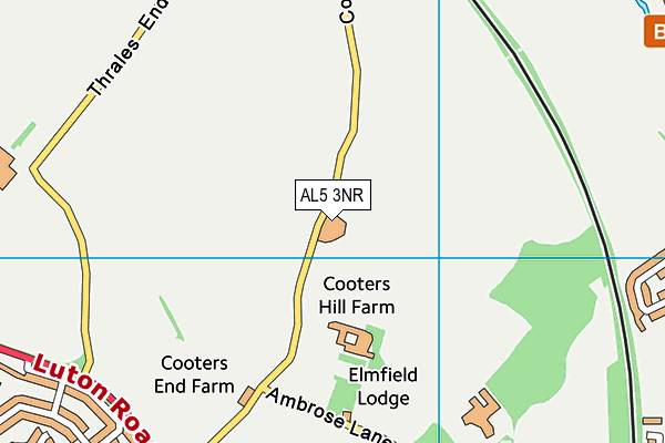 AL5 3NR map - OS VectorMap District (Ordnance Survey)