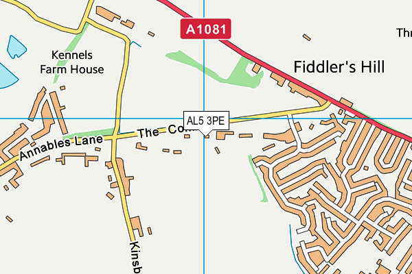 Map of POLLARDS FARM LTD. at district scale