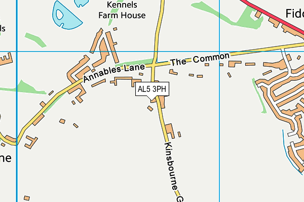 AL5 3PH map - OS VectorMap District (Ordnance Survey)