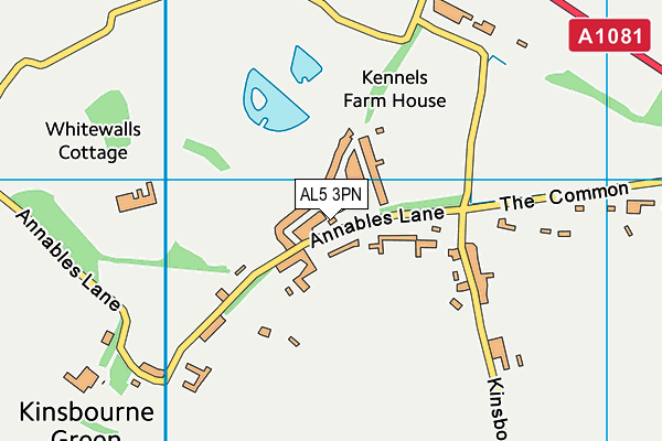 AL5 3PN map - OS VectorMap District (Ordnance Survey)