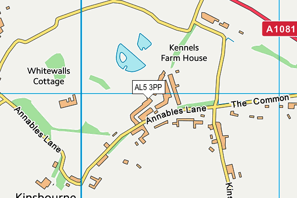 AL5 3PP map - OS VectorMap District (Ordnance Survey)