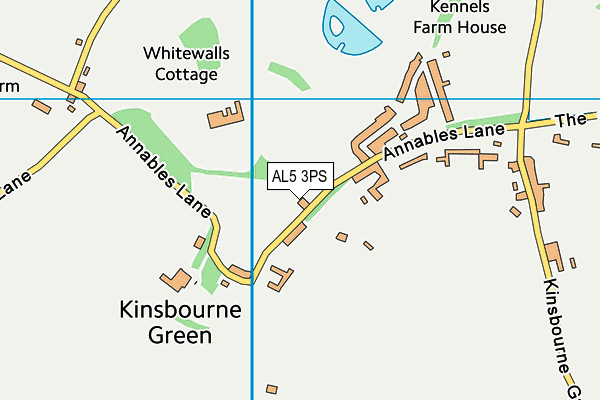 AL5 3PS map - OS VectorMap District (Ordnance Survey)