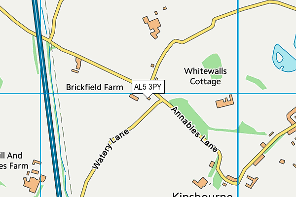 AL5 3PY map - OS VectorMap District (Ordnance Survey)