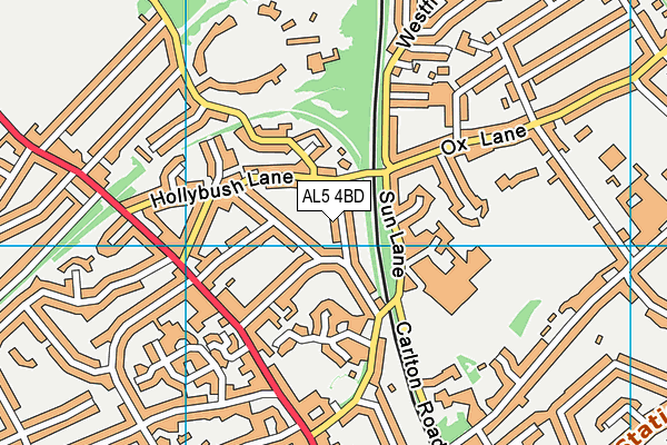 AL5 4BD map - OS VectorMap District (Ordnance Survey)