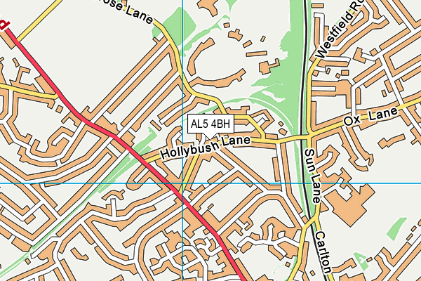 AL5 4BH map - OS VectorMap District (Ordnance Survey)