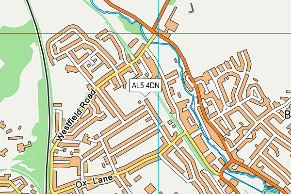 AL5 4DN map - OS VectorMap District (Ordnance Survey)