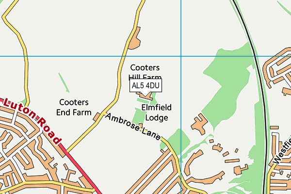 The Kings School Harpenden map (AL5 4DU) - OS VectorMap District (Ordnance Survey)
