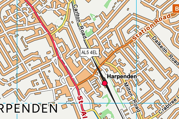 AL5 4EL map - OS VectorMap District (Ordnance Survey)