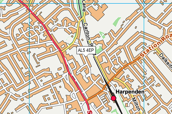 AL5 4EP map - OS VectorMap District (Ordnance Survey)