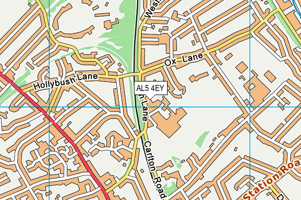 AL5 4EY map - OS VectorMap District (Ordnance Survey)
