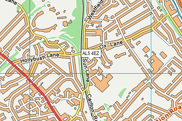 AL5 4EZ map - OS VectorMap District (Ordnance Survey)