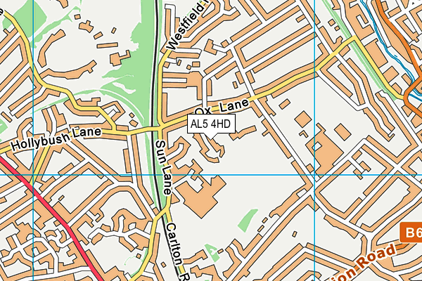 AL5 4HD map - OS VectorMap District (Ordnance Survey)