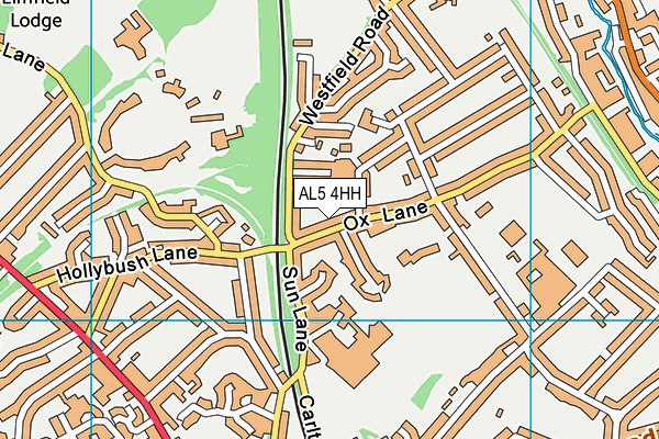 AL5 4HH map - OS VectorMap District (Ordnance Survey)