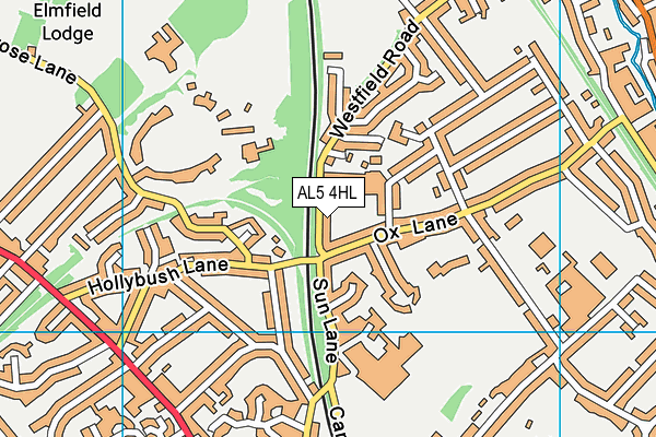 AL5 4HL map - OS VectorMap District (Ordnance Survey)