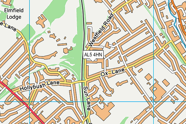 AL5 4HN map - OS VectorMap District (Ordnance Survey)