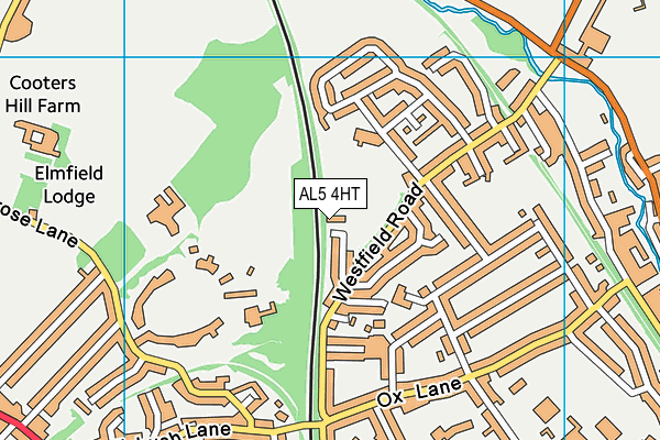 AL5 4HT map - OS VectorMap District (Ordnance Survey)