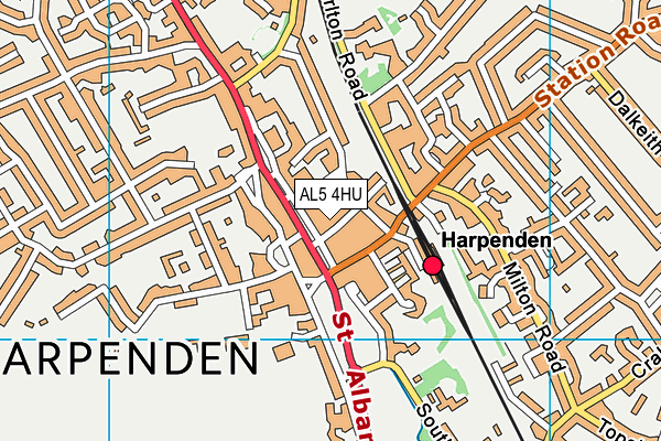 AL5 4HU map - OS VectorMap District (Ordnance Survey)