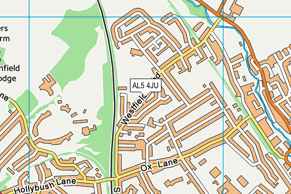 AL5 4JU map - OS VectorMap District (Ordnance Survey)