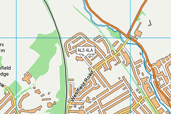 AL5 4LA map - OS VectorMap District (Ordnance Survey)