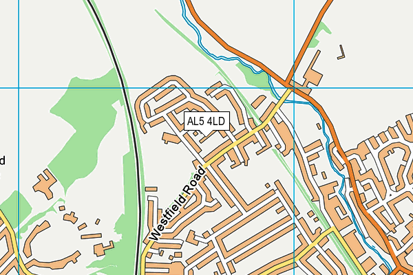 AL5 4LD map - OS VectorMap District (Ordnance Survey)