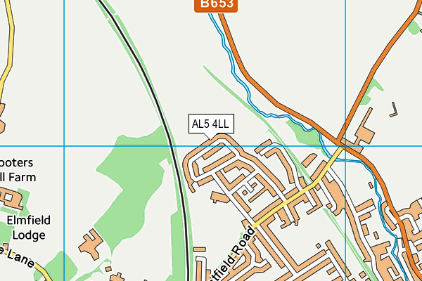 AL5 4LL map - OS VectorMap District (Ordnance Survey)