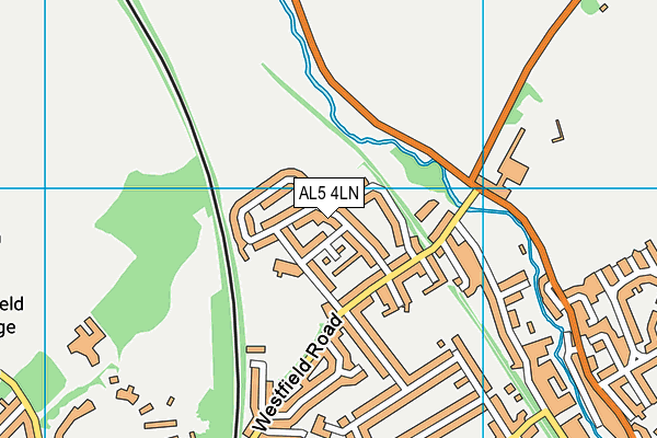AL5 4LN map - OS VectorMap District (Ordnance Survey)