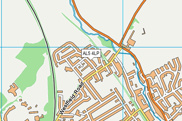 AL5 4LP map - OS VectorMap District (Ordnance Survey)