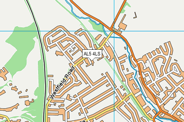 AL5 4LS map - OS VectorMap District (Ordnance Survey)