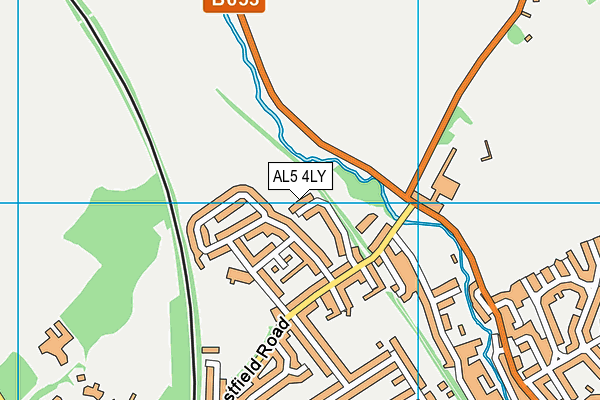 AL5 4LY map - OS VectorMap District (Ordnance Survey)