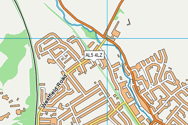 AL5 4LZ map - OS VectorMap District (Ordnance Survey)