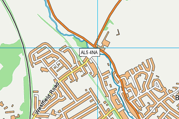 AL5 4NA map - OS VectorMap District (Ordnance Survey)