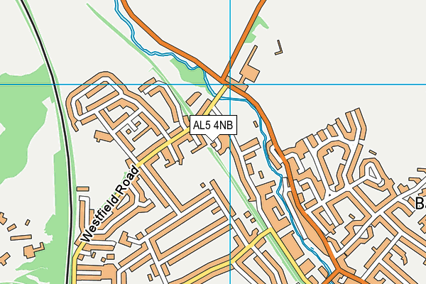 AL5 4NB map - OS VectorMap District (Ordnance Survey)