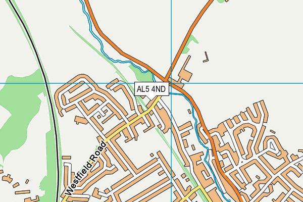 AL5 4ND map - OS VectorMap District (Ordnance Survey)