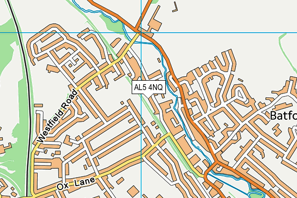 AL5 4NQ map - OS VectorMap District (Ordnance Survey)