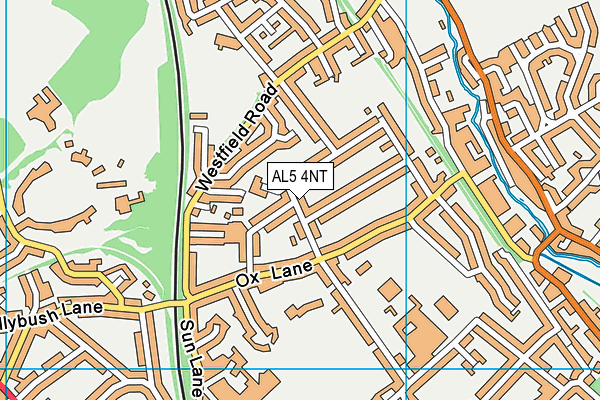 AL5 4NT map - OS VectorMap District (Ordnance Survey)